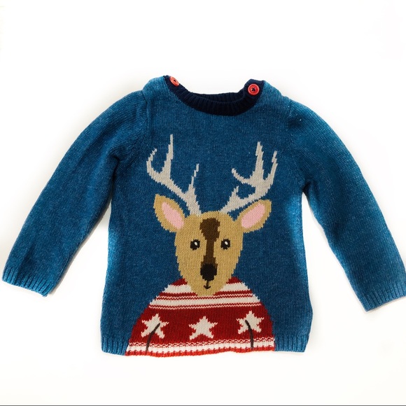 Boden Other - Baby Boden Reindeer Knit Holiday Sweater 12-18 mo
